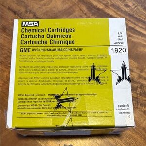 MSA 492790 10 PK OLIVE COLOR CODE CARTRIDGE-64004923